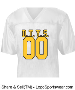 Sport-Tek Mens PosiCharge Replica Football Fan Jersey Design Zoom