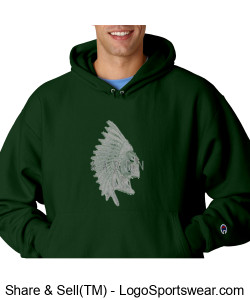 Champion Reverse Weave Hooded Sweatshirt Design Zoom